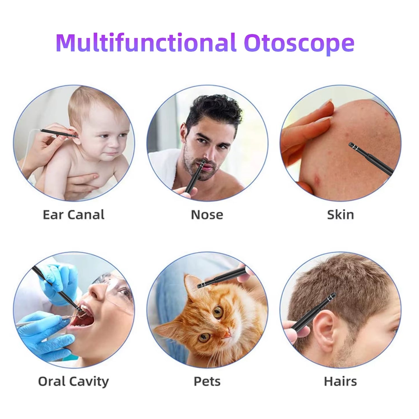 Ear Wax Removal USB Otoscope Cleaner Cleaning Pick Tool LED Light Camera Endoscope Clean Earwax Remover Personal Health Care